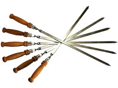 Шампур Финист с деревянной ручкой для люля-кебаб 62×15