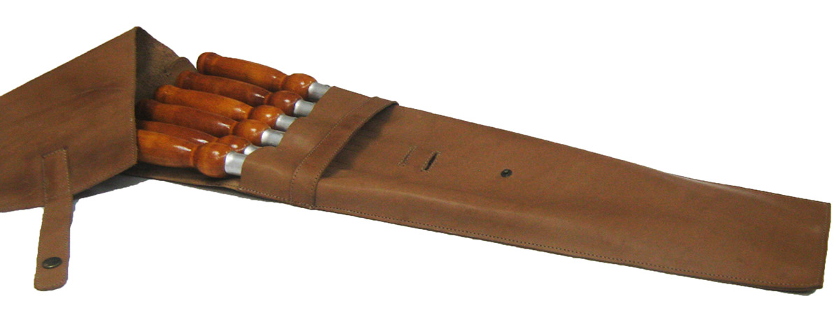 Кожаный чехол Гамаюн для шампуров Финист 62 см Изображение №5